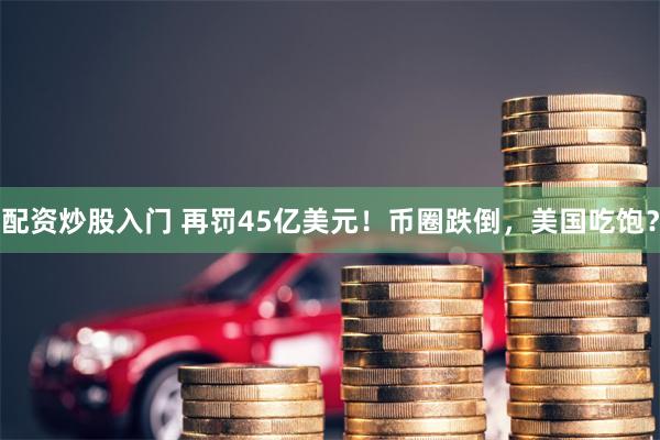 配资炒股入门 再罚45亿美元！币圈跌倒，美国吃饱？